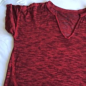 Free People Red T-Shirt Small